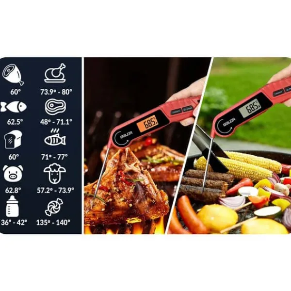 Baldr BD-130 kødtermometer med nåleføler Hot