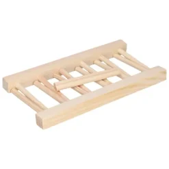 Bambus tallerken letvægts bærbar Miljøvenlig Holdbar fyrretræ tallerkenstativ 5 gitter 23 cm Discount