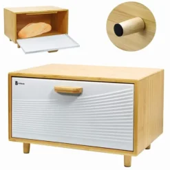 Brødkasser & Brødposer>Bambusbrødspand BRUNBESTE BB-4253 Hvid