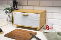 Brødkasser & Brødposer>Bambusbrødspand BRUNBESTE BB-4253 Hvid