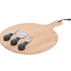 Tilbehør Til Madservering>Bambusost serveringsbræt + tilbehør UDMÆRKET HUSET 128004