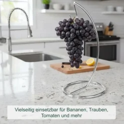 Bananholder, 34,5x16,5 cm, Sølv New