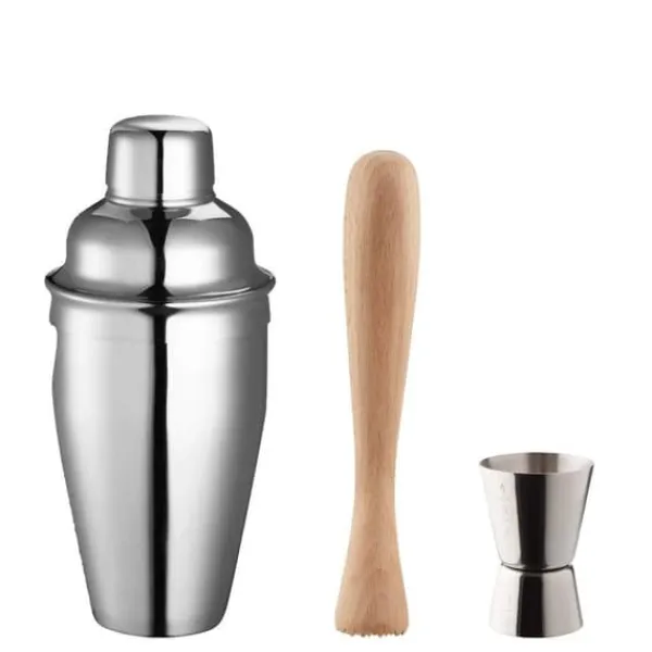 Dorre Barudstyrssæt>Barset Berry Shaker 3 delar rostfritt