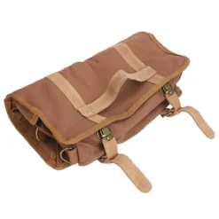 Bartender Værktøjstaske Bar Kit Taske Vandtæt lærred Flere rum Bærbar Bartender Roll Up Taske med skulderrem Kaffe