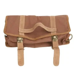 Bartender Værktøjstaske Bar Kit Taske Vandtæt lærred Flere rum Bærbar Bartender Roll Up Taske med skulderrem Kaffe