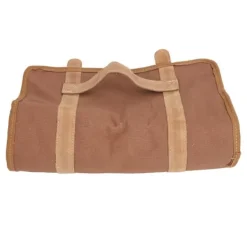 Bartender Værktøjstaske Bar Kit Taske Vandtæt lærred Flere rum Bærbar Bartender Roll Up Taske med skulderrem Kaffe