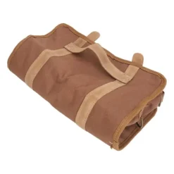 Bartender Værktøjstaske Bar Kit Taske Vandtæt lærred Flere rum Bærbar Bartender Roll Up Taske med skulderrem Kaffe