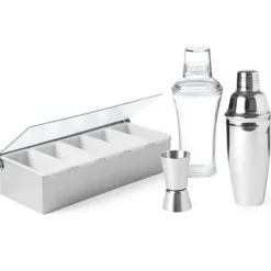 Bartenderbeholder til drikkevaretilsætningsstoffer, 5 stålindsatser - Hendi 552100 Sale