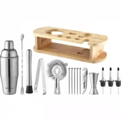 Bartendersæt 16 dele Shaker KLAUSBERG KB-7582 sølv New