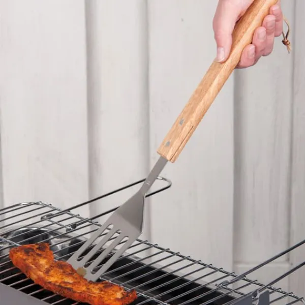 BBQ - grill shovel, oak handle 41 cm