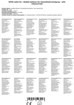 Ølhaner>Bellows til dispensering rengøring med check-bold