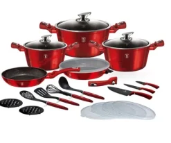 Køkkenudstyrssæt>BERLINGER HAUS BH-7180 KERARMAKESÆT 22 STK. BURGUNDY