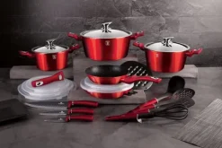 Køkkenudstyrssæt>BERLINGER HAUS BH-7180 KERARMAKESÆT 22 STK. BURGUNDY