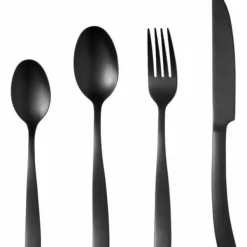 Bestik>Bestik Arthur Martin AM5136 Sort Rustfrit stål 24 Dele