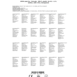 BILLY - hældetud af plast til 0,5 - 1,5 l. Flasker - gennemsigtig - med 5 lameller Outlet