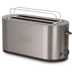 Black+Decker Brødristere, Raclettegrills Og Sandwichtoastere>Brødrister 2 rum Rustfrit stål