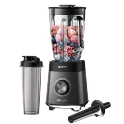 Philips Mixere & Blendere>Blender - HR3041/00 - 2 L skål - vandflaske inkluderet - aftagelige knive - Grå