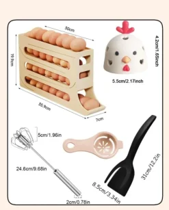 Køkkenudstyrssæt>BLOOOK Køkkentilbehørssæt med æggebeholder