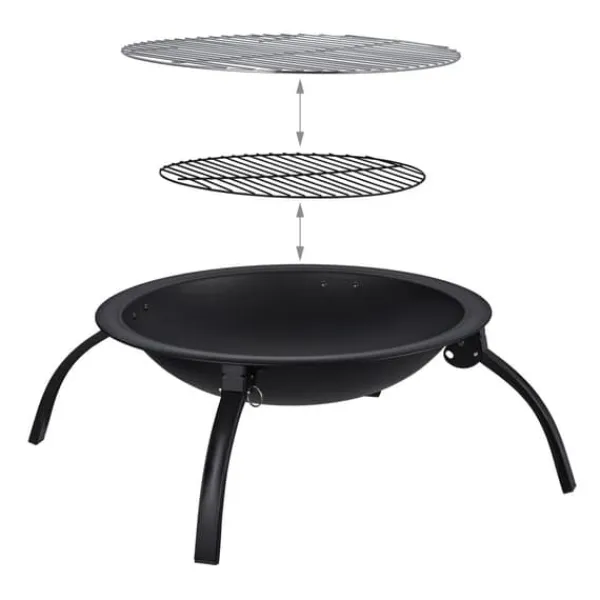 Griller>Bålsted, 42,5x60x60 cm, Sort