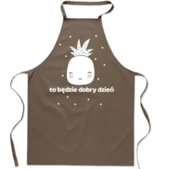 Forklæder>Bomuldsforklæde med print køkken Det bliver en god dag med ananas kawaii