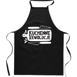 Forklæder>Bomuldsforklæde med tryk KITCHEN REVOLUTIONS køkkenkniv herre dame