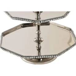 Borddekoration DKD Home Decor Sølvfarvet Akryl Aluminium 23 x 23 x 22 cm Best