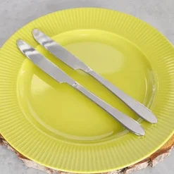 Bestik>Bordknive i stål, 2 stk.