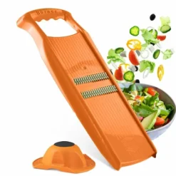 Borner Original Roko Powerline - grøntsags- og frugtskærer til fine strimler Julienne strimler sæt med frugtholder Hot
