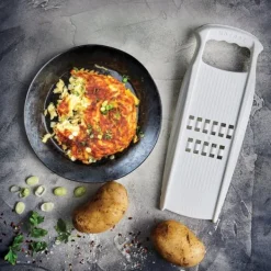 Borner Rösti Powerline rivejern Swiss Rösti Grøntsagsskærer Grøntsagsrivven Køkkenhjælper Kartoffelskutter med frugtholder Clearance