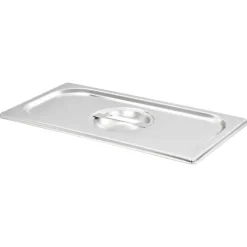 Tilbehør Til Madopbevaring>Bradepandelåg til GN 1/3 rustfrit stål - 4 stk. | Farve: Stål | Størrelse: Standard