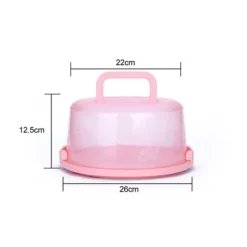 Kagedåser>Bärbar Cupcake Carrier Food Conservation Box with Handtag Transparent Cake Box
