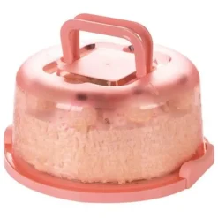 Bærbar Cupcake Carrier Madopbevaringsboks med Håndtag Transparent Kageæske Discount