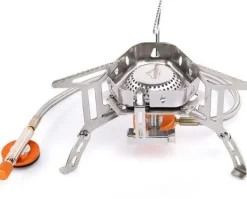 Bærbar Gasbrænder med Vindskærm, 3500W