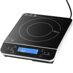 Bærbar induktionskogeplade 2200W, Bordpladebrænder, 9 temperaturniveauer, kompakt design, hurtig opvarmning Sale