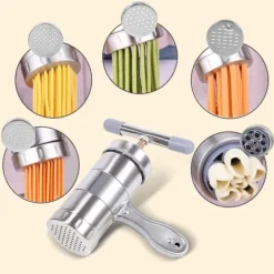 Bærbar nudelmaskine i rustfrit stål - nem manuel nudelpresse Clearance