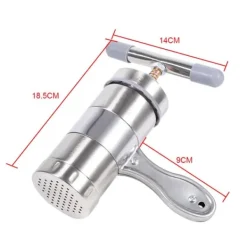 Bærbar nudelmaskine i rustfrit stål - nem manuel nudelpresse Clearance