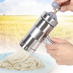 Bærbar nudelmaskine i rustfrit stål - nem manuel nudelpresse Clearance