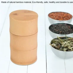 Bærbar Opbevaringsboks til Te i Bambus (M) Sale