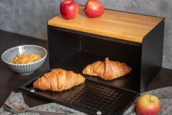 Brødbager i stål med trælåg 2707 Hot