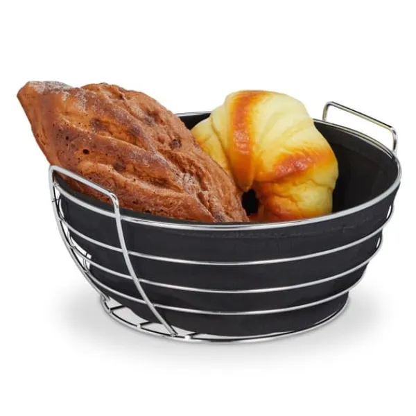 Brødkasser & Brødposer>Brødkurv, Rund Metal, 23x11 cm