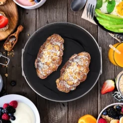 Brødkasser & Brødposer>Brødkurv, Rund Metal, 23x11 cm