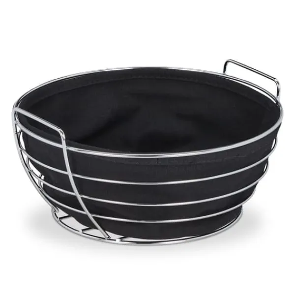 Brødkasser & Brødposer>Brødkurv, Rund Metal, 23x11 cm