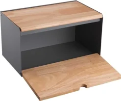 BRØDÆSKE DOBBELT-SIDET BRØDBEHOLDER KLAUSBERG KB-7395 grå Sale