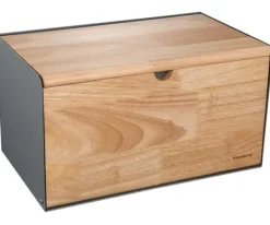 Brødkasser & Brødposer>BRØDÆSKE, DOBBELT-SIDET BRØDBEHOLDER KLAUSBERG KB-7395 grå