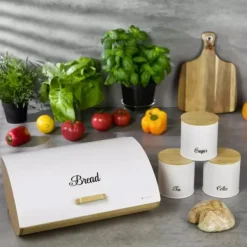 Brødkasser & Brødposer>BRØDÆSKE MED BEHOLDERSÆT KASSEL 93515