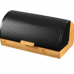 Brødspand af træ med metallåg BRUNBESTE BB-2737 Online