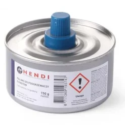 Fonduesæt>Brændstofpasta til madvarmer, dåse med væge, 145 ml, sæt med 24 stk. - Hendi 193693