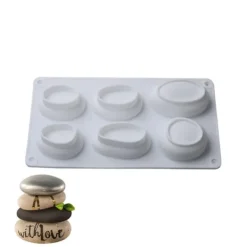 Bagning>Brostensformet kageform 3D-stenformet kageform silikone bageform