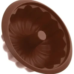 Bagning>Brun silikone kageform med skorsten SILLINIE 26 cm