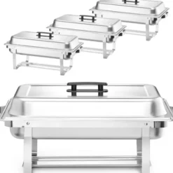Tilbehør Til Madservering>Buffet bain-marie madvarmer til pasta GN 1/1 STÅL - SÆT med 4 stk.